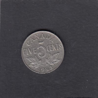 Beschrijving: 5 Cent GEORGIUS V